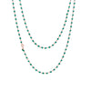 SPLENDORA | Collana in Cristalli Swarovski® color Emerald |  Argento 925 e Oro Rosa