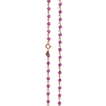 SPLENDORA | Collana in Cristalli Swarovski® color Fuxia | Argento 925 e Oro Rosa